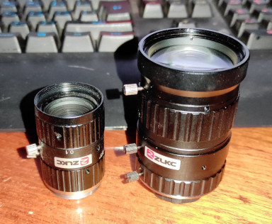 Size comparison between 16mm and 12-36