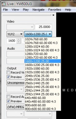 camera menu in MPC-HC