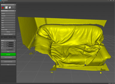 Sofa (scanned with D415 and 2Gb videomemory)